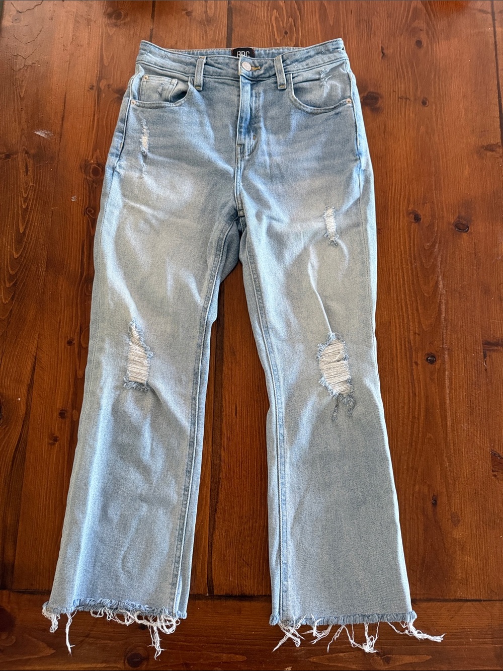 BDG Urban Outfitters Light Blue Distressed Flare Jeans